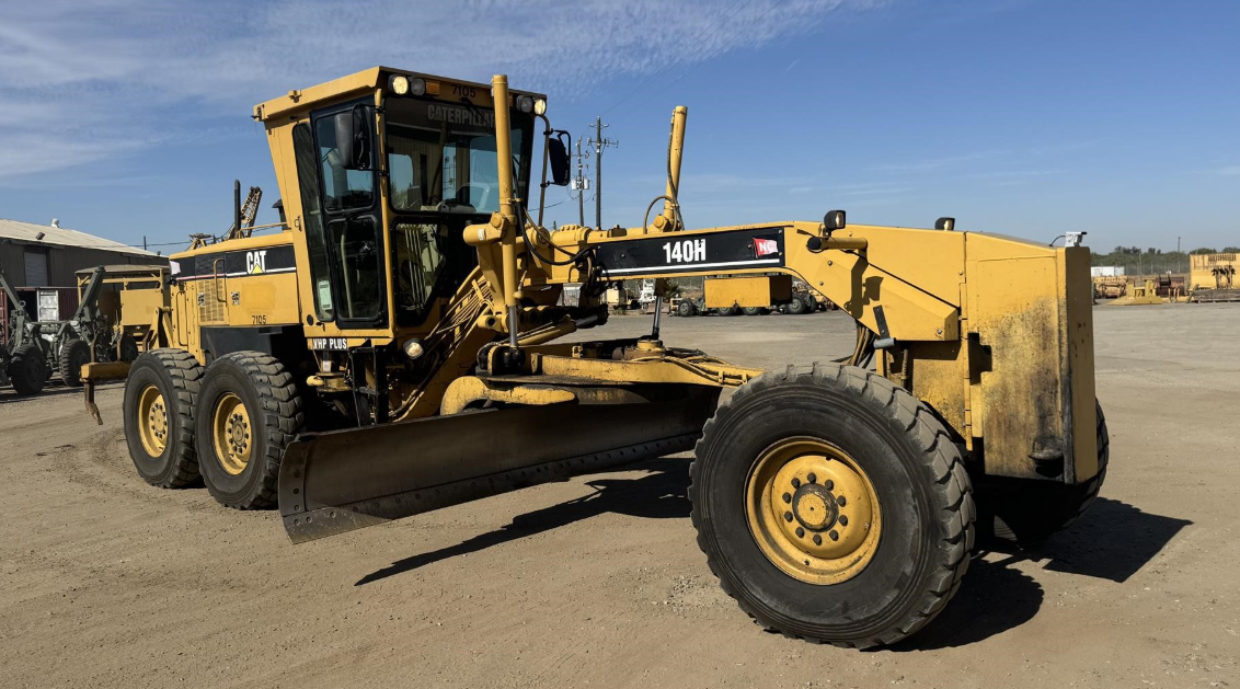 Motoconformadora Caterpillar 140H VHP Plus 2007 — ripper, cabina, A/C y cámaras