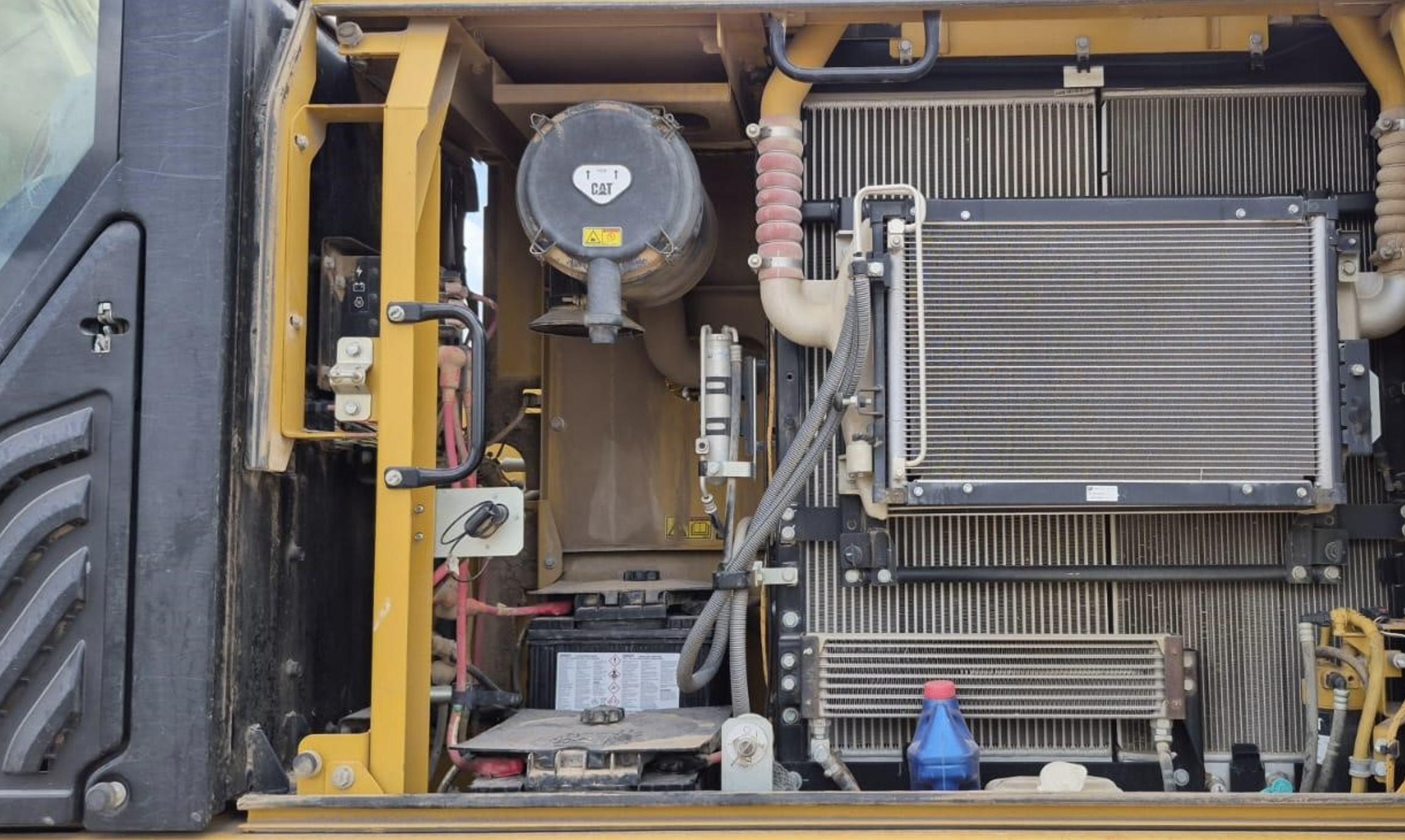 Motor de la caterpillar con mas detalle