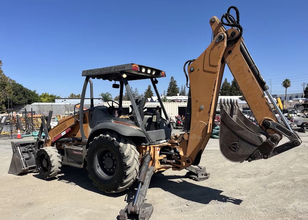 Retroexcavadora CASE 580N EP 2017 4x4 sin DEF, con brazo extensible y bote de almeja - fotografia 11