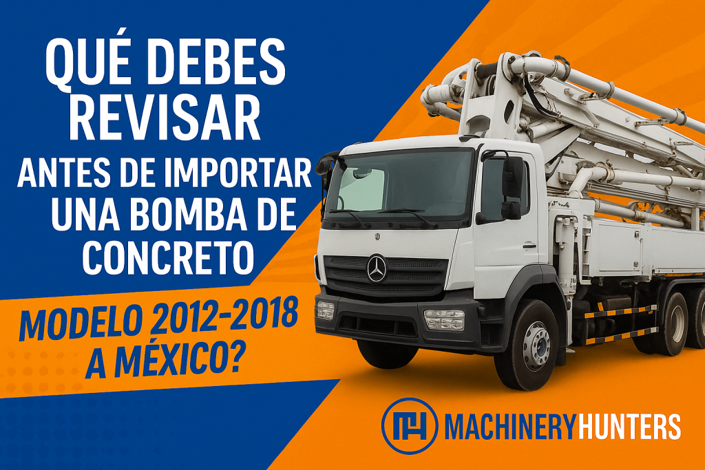 revisión bomba de concreto usada