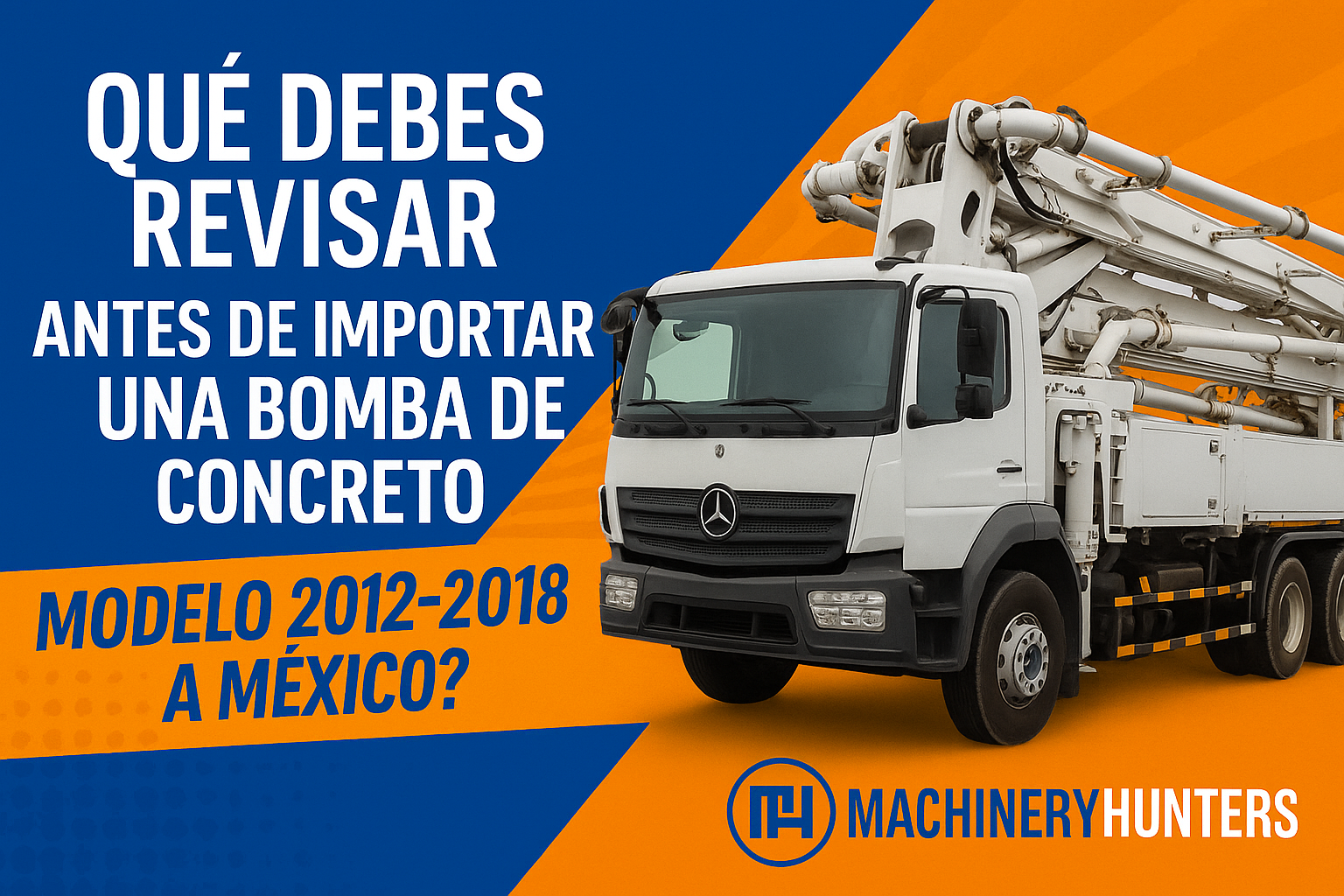 revisión bomba de concreto usada