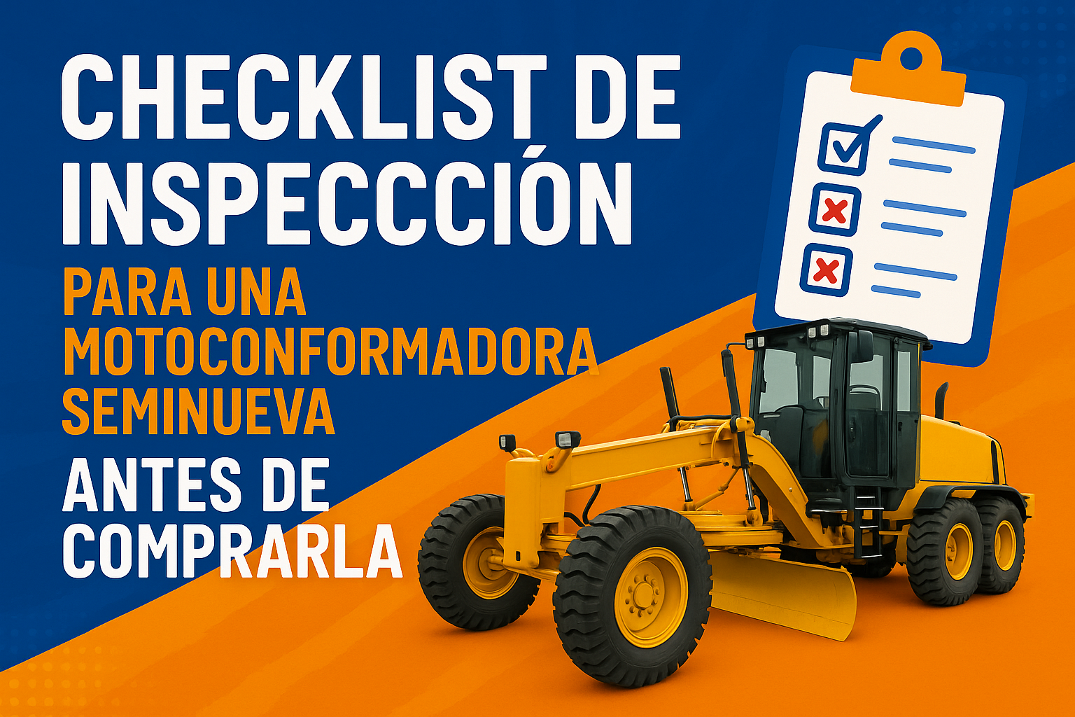 inspección de motoniveladora