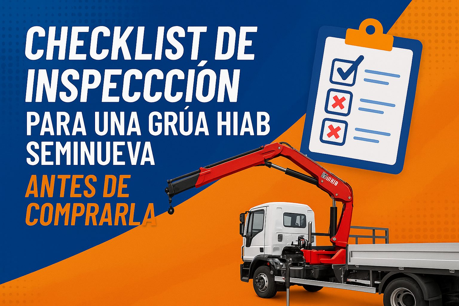 inspección de grúas articuladas