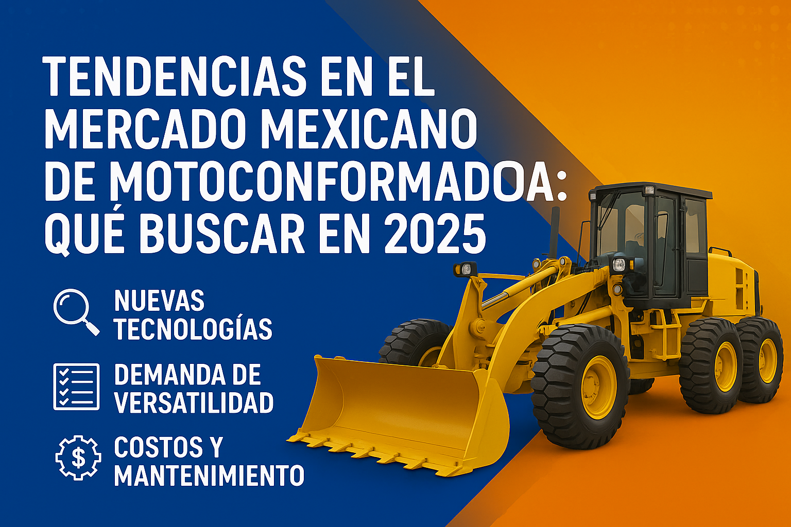 tecnología en motoconformadora