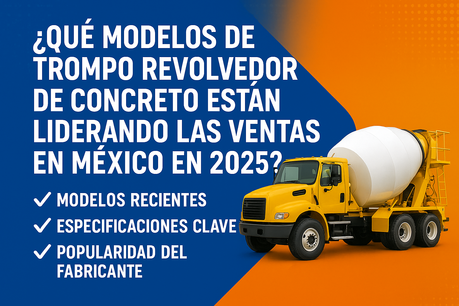 mezcladoras de concreto montadas