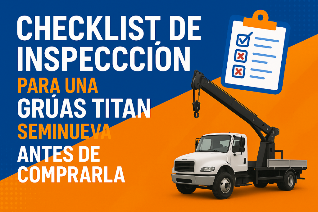 inspección de grúa montada