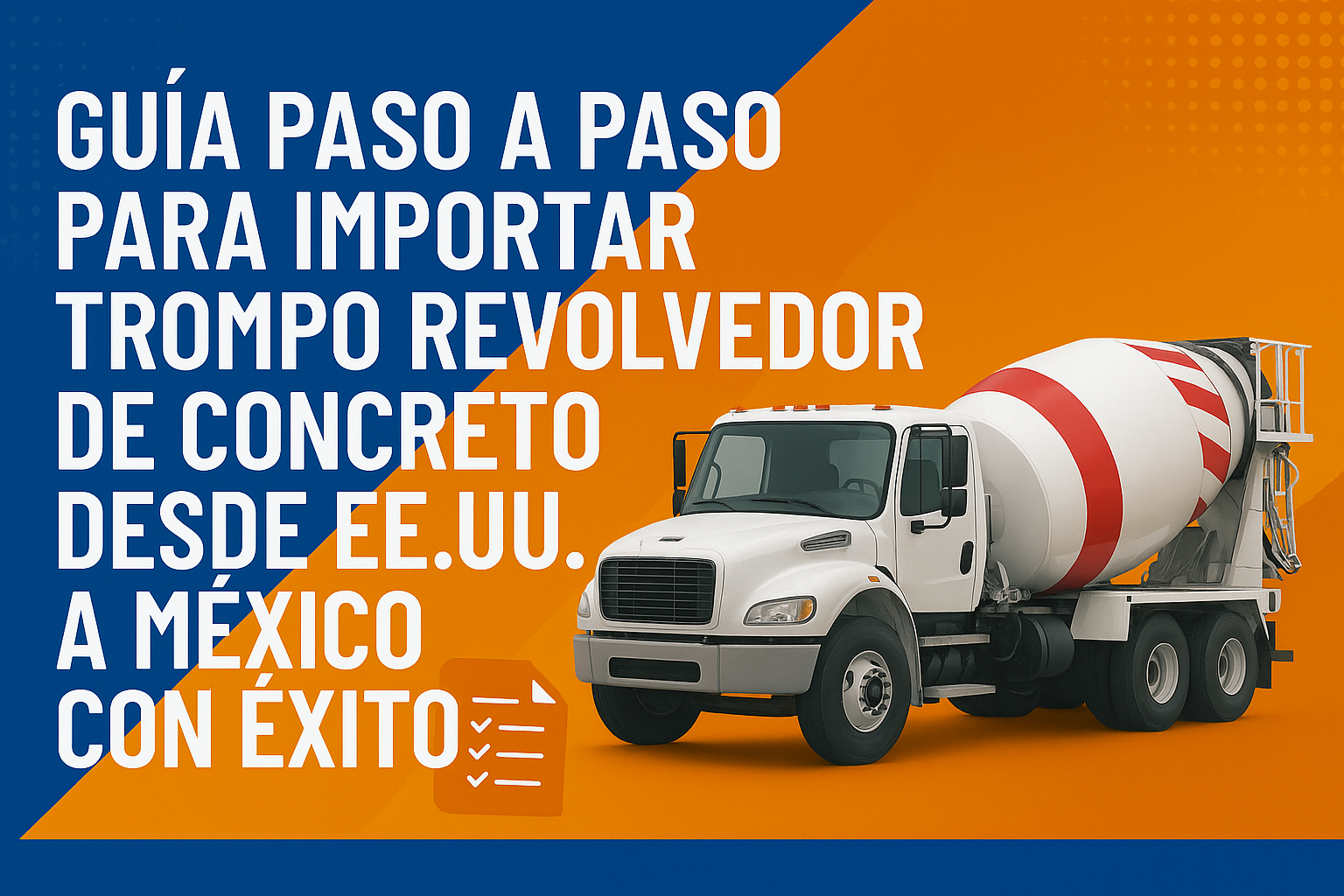 importar mixer concreto desde eeuu