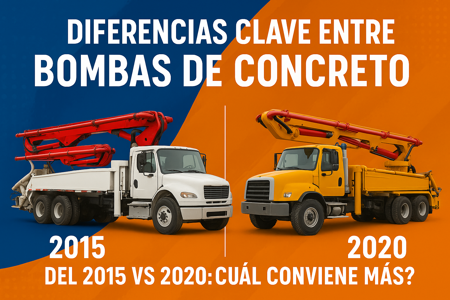 comparación bombas de concreto usadas