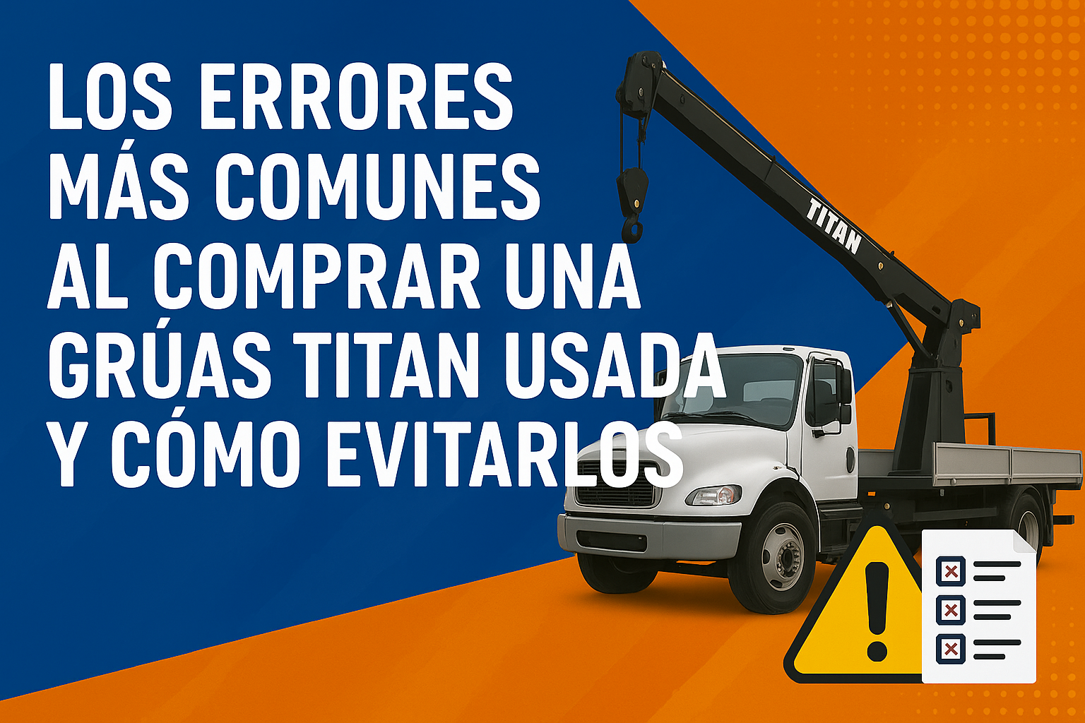 errores al comprar grúa titan